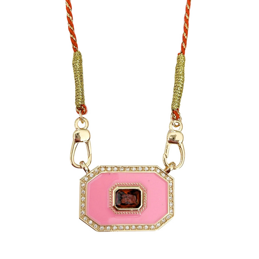 Kai Pink Pendant Necklace
