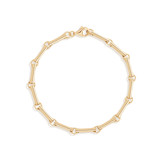 Gold Vermeil Bar Chain Bracelet