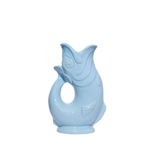 Large Pale Blue Gluggle Jug