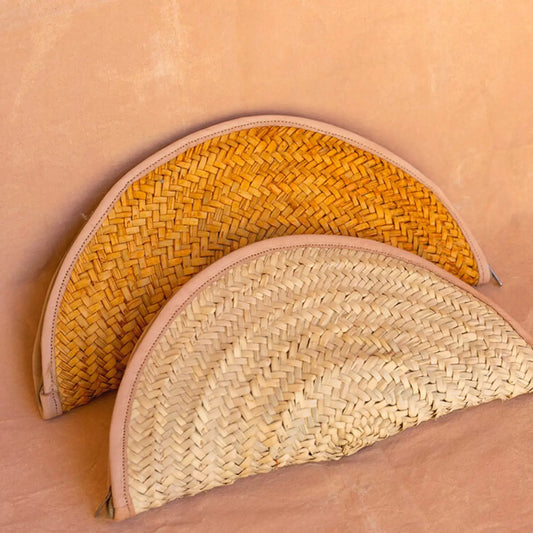 Moroccan Straw Clutch