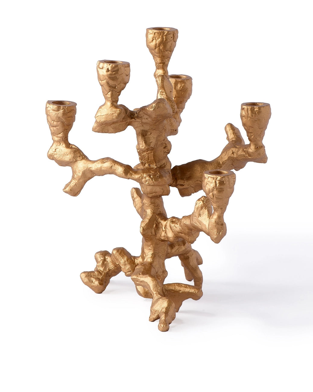 Gold Apple Tree Candle Holder