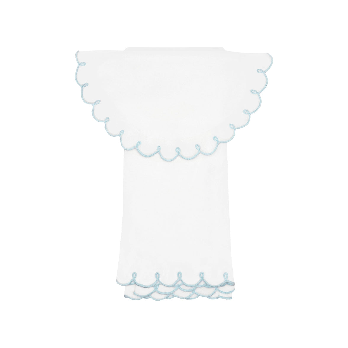 Swirl Bib & Burp - Blue