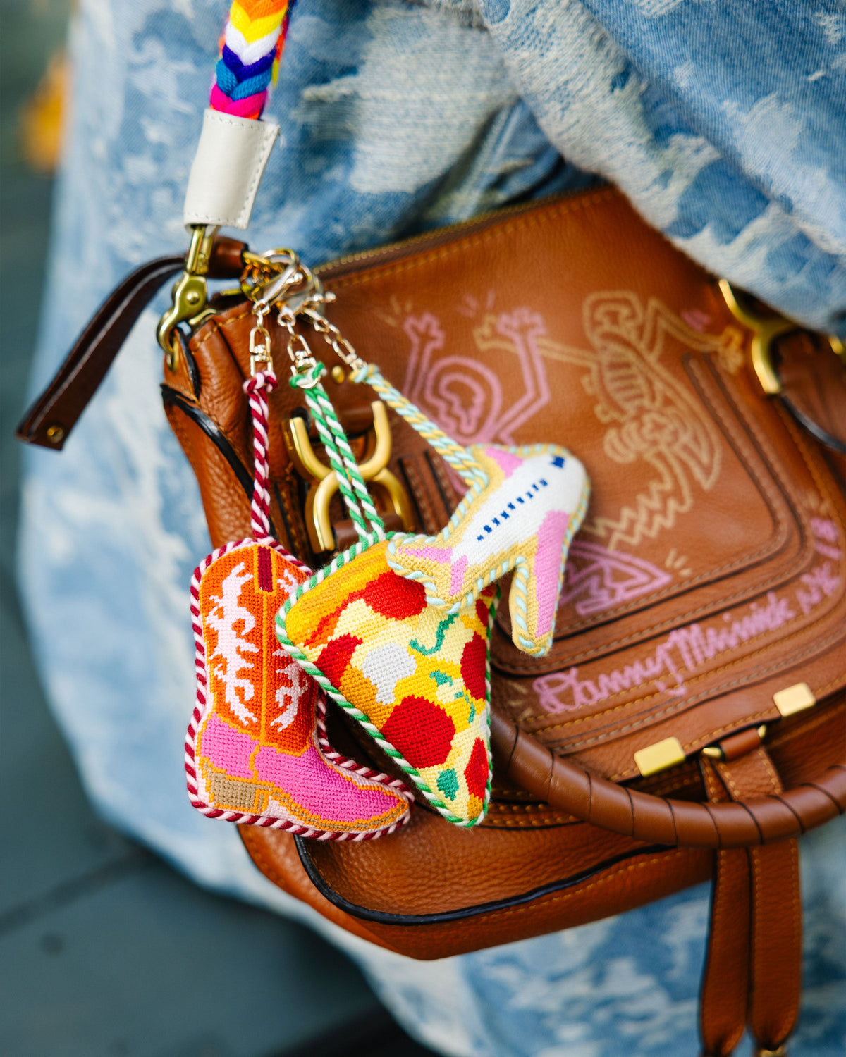 Cowboy Boot Bag Charm