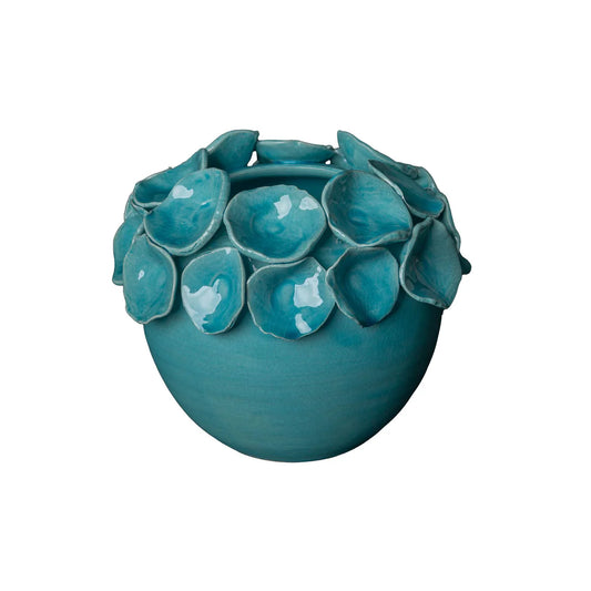 Turquoise Petals Vase