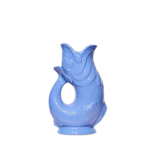 Large Sea Blue Gluggle Jug