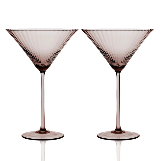 Quinn Mocha Martini Glasses | Set of 2