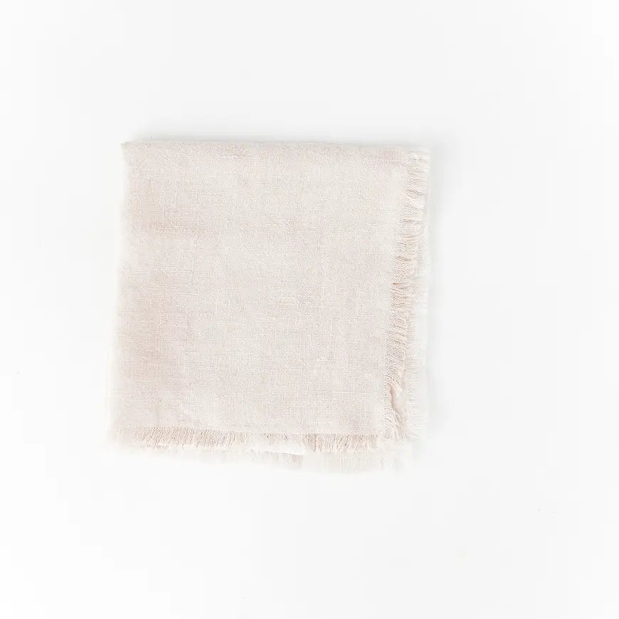 Stone Washed Linen Cocktail Napkins