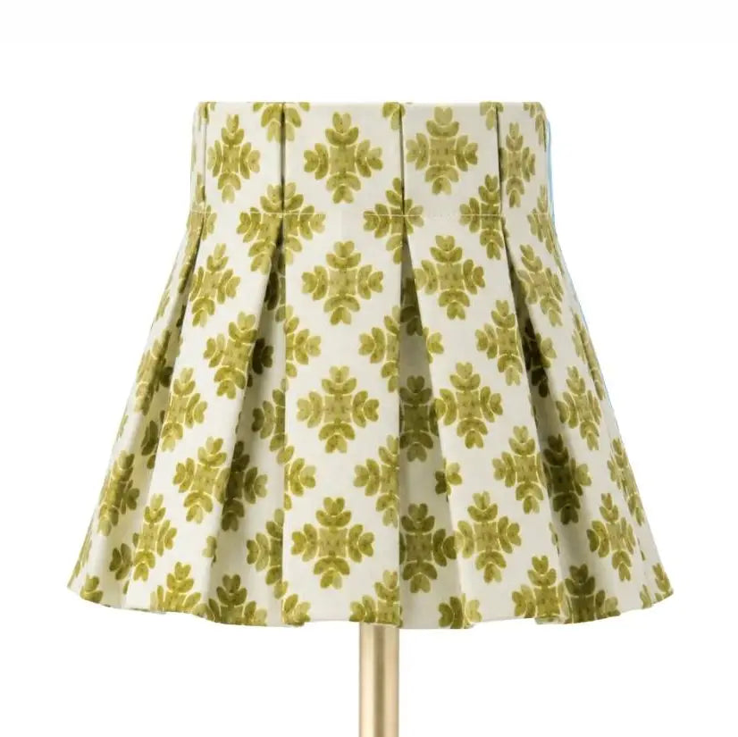 Brushstrokes Citrine Box Pleat Shade Cover | Set of 2