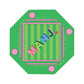 Pink + Green Floating Mahjong Tile Mat