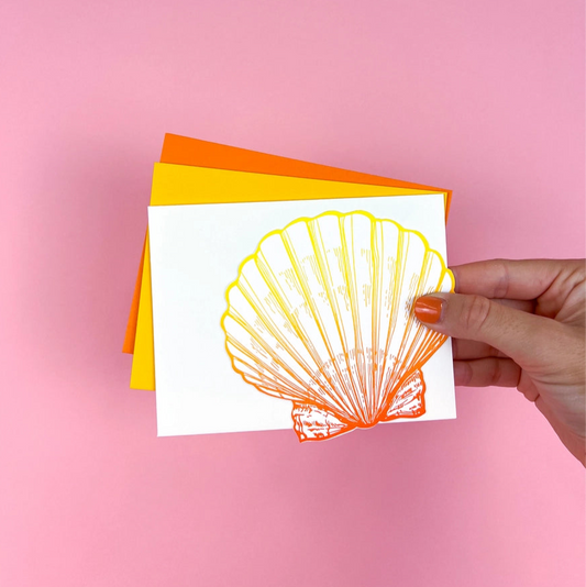 Scallop Stationery Set