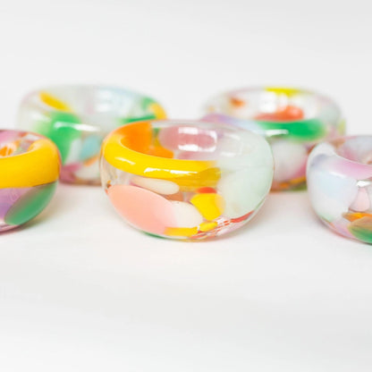 Glass Blown Nest Bowl