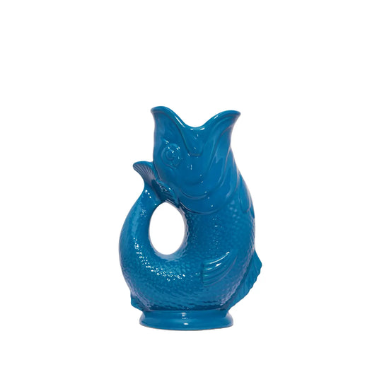 Large Teal Gluggle Jug