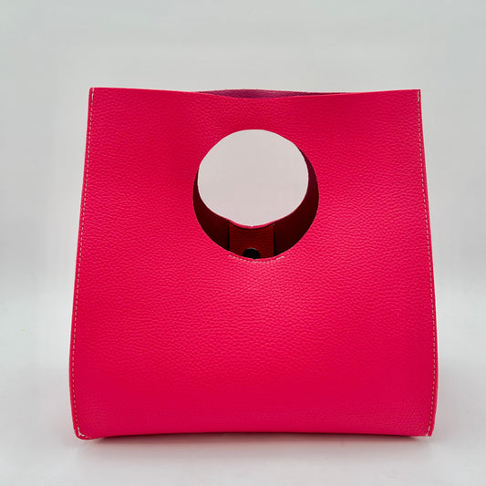 The Agnes Clutch in Hot Pink