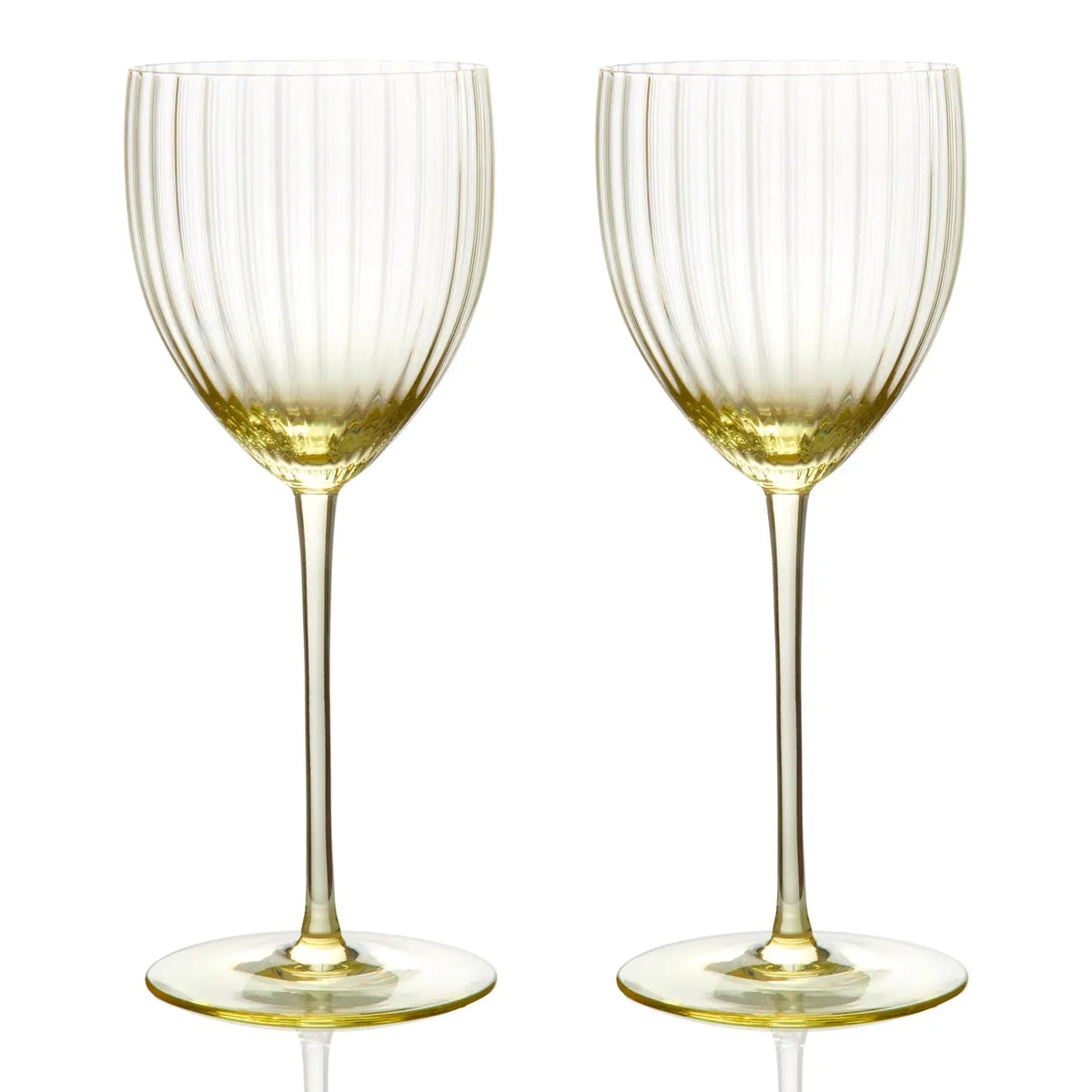 Quinn Citrine White Wine Glasses | Set of 2