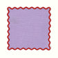 Lilac Linen Square Cocktail Napkins | Set of 4