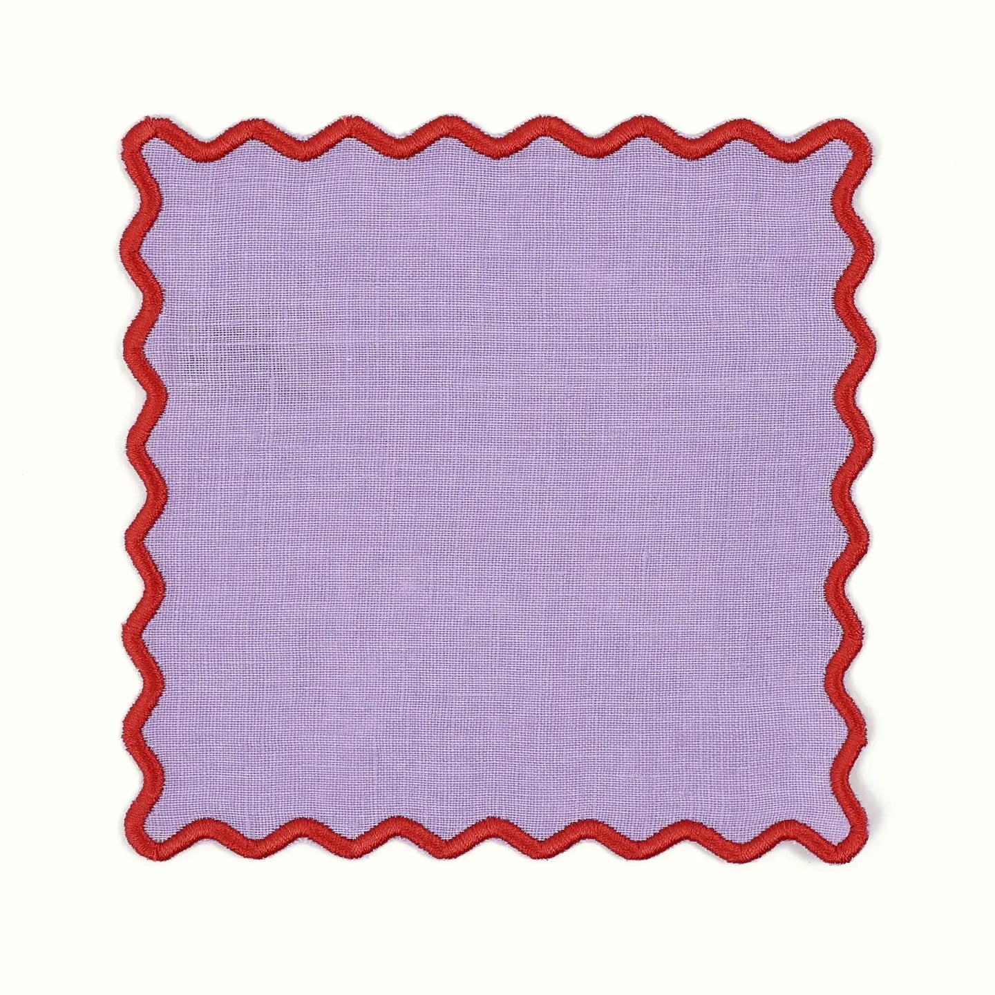 Lilac Linen Square Cocktail Napkins | Set of 4