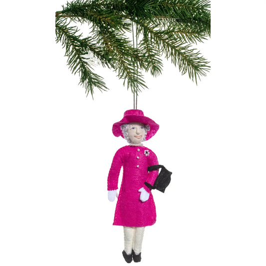 Pink Queen Elizabeth Ornament