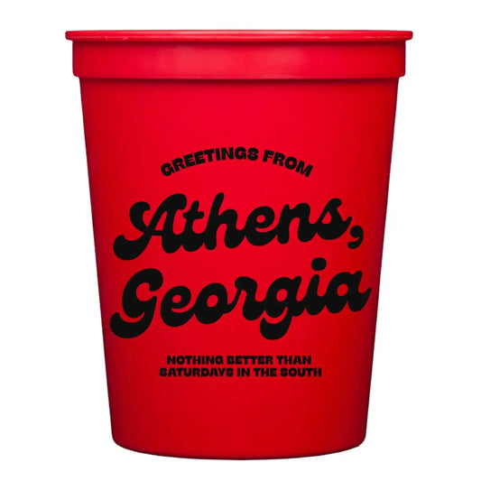 Greetings from Athens Stadium Cups | Set of 10