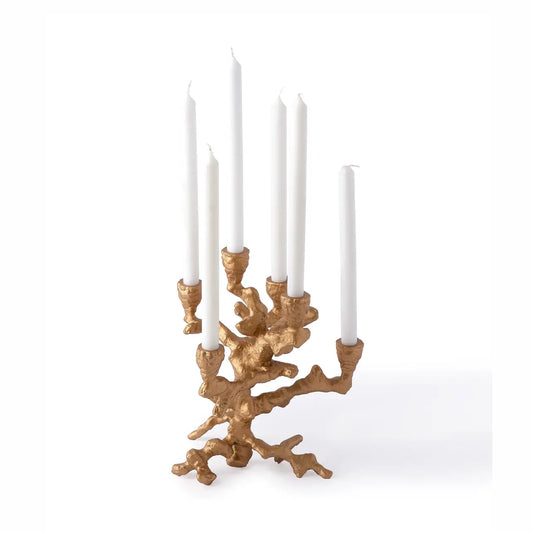 Gold Apple Tree Candle Holder
