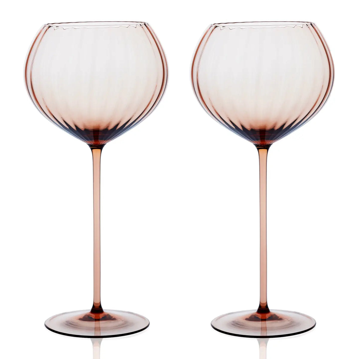 Quinn Amber Red Wine Glasses | Set of 2