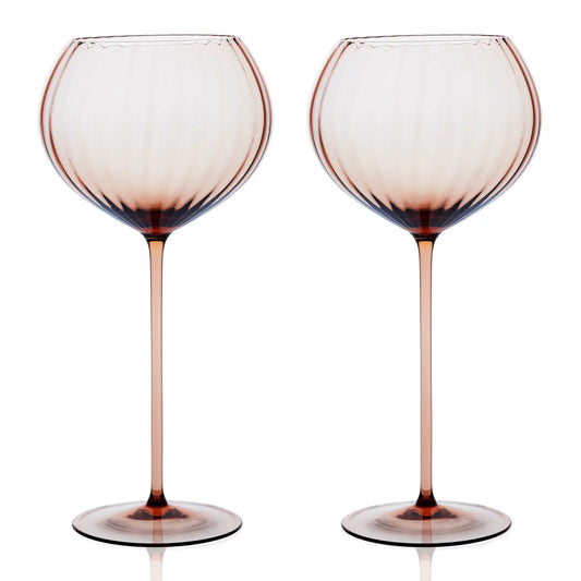Quinn Amber Red Wine Glasses | Set of 2