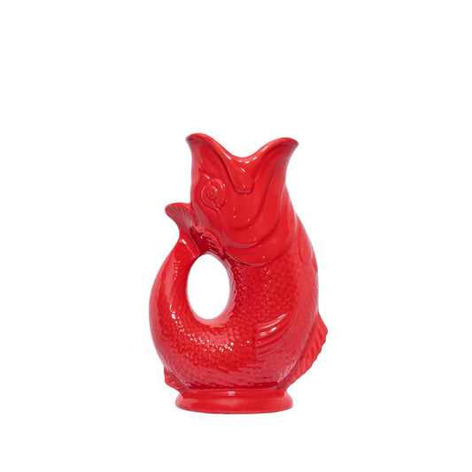 Large Red Gluggle Jug