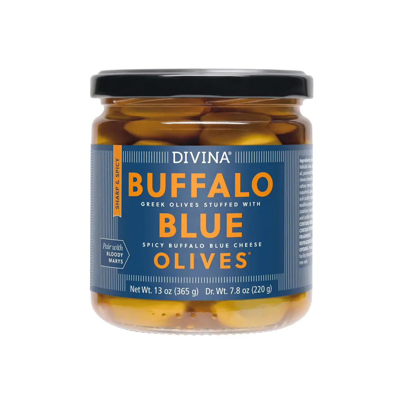 Buffalo Blue Stuffed Olives