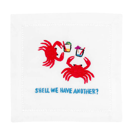 Shell We Have Another Cocktail Napkins | Set of 4