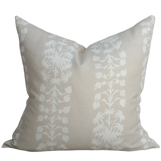 Palmberry Pillow in Taupe | Set of 4