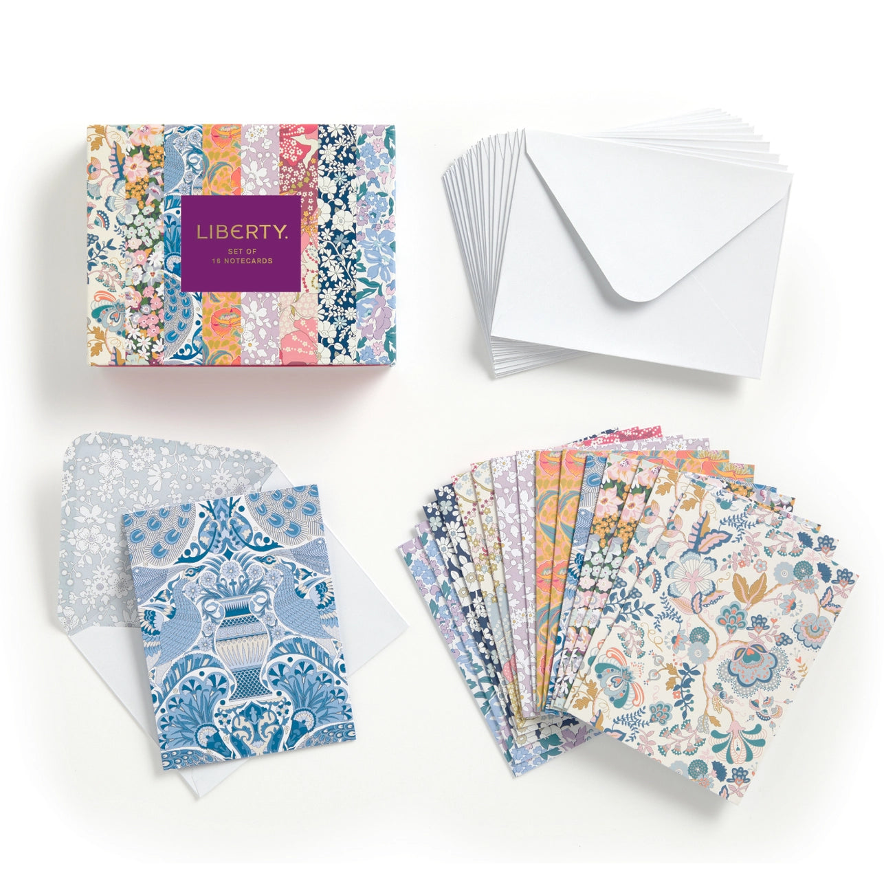Assorted Liberty Floral Notecard Set