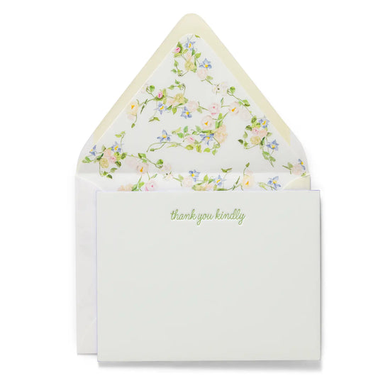 Thank You Kindly Letterpress Stationery