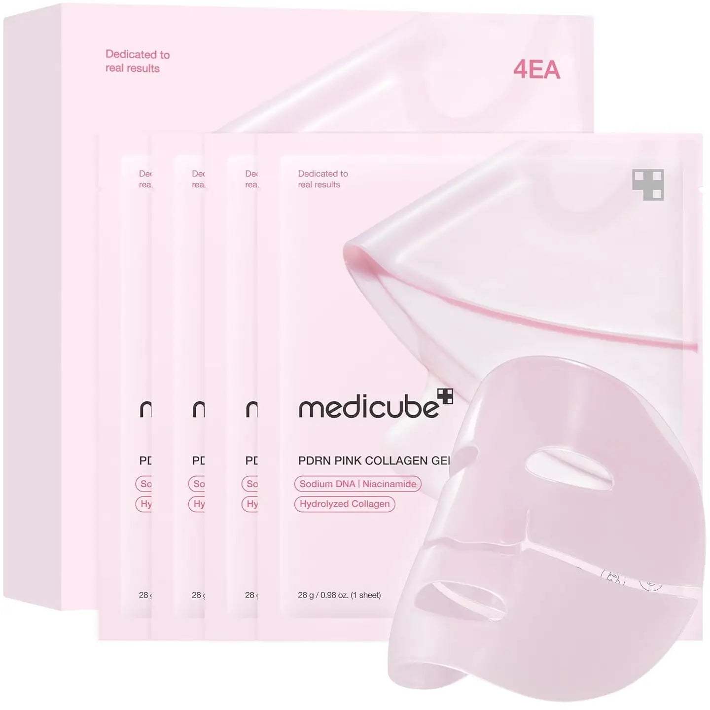 Medicube Pink Collagen Gel Masks | 4 Pack