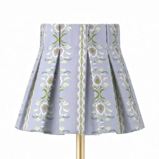 Rosemary Stripe Lavender Box Pleat Shade Cover | Set of 2