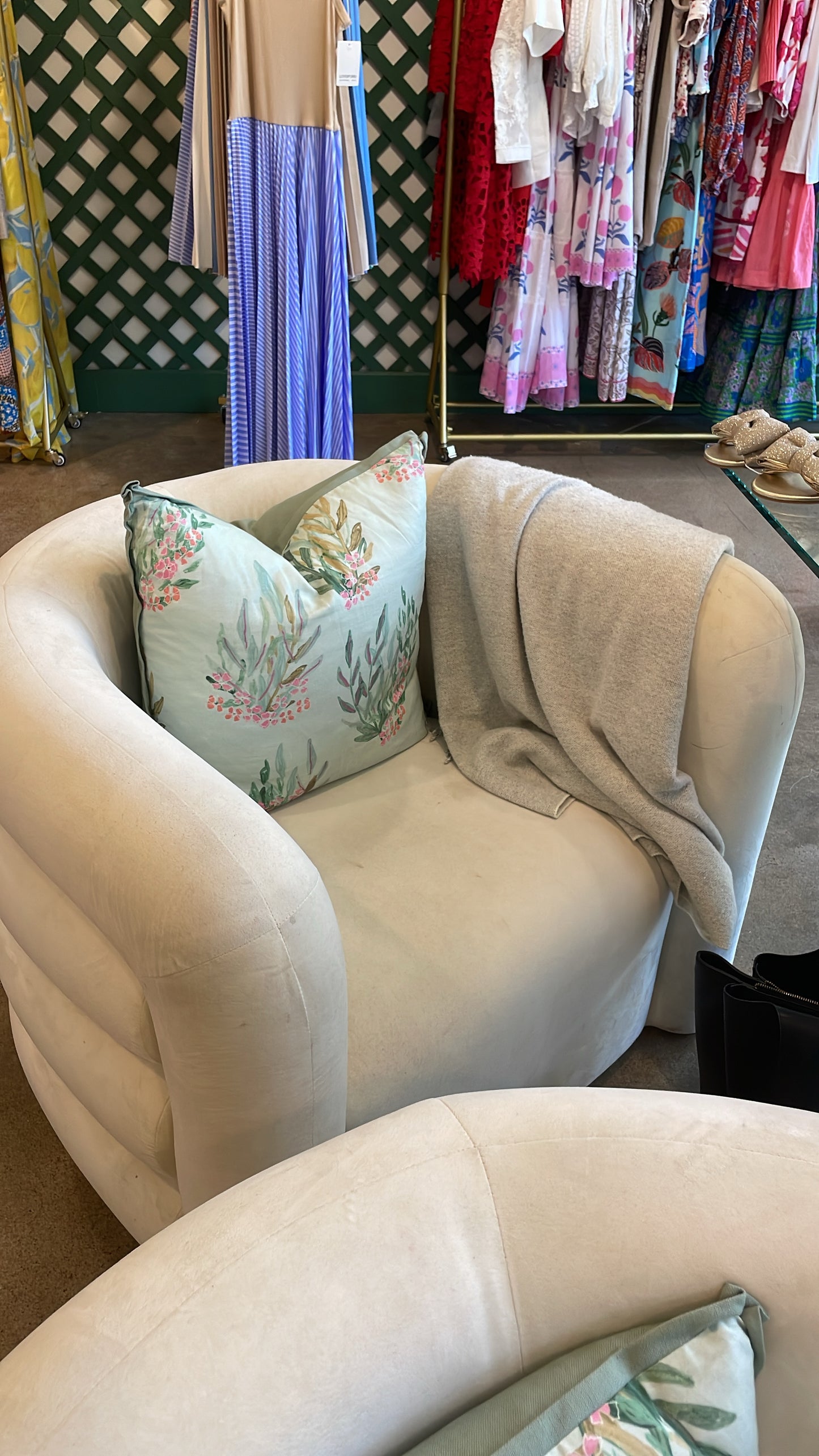 White Bucket Chairs - Used