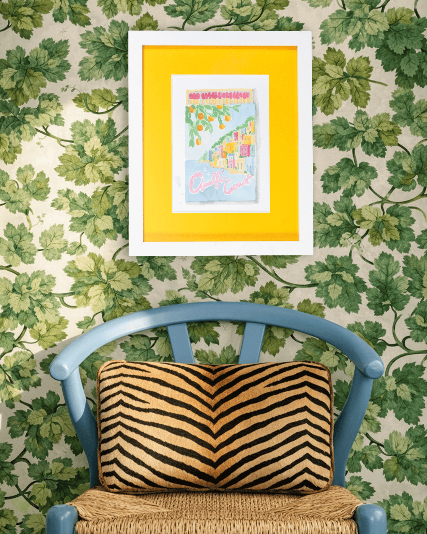 Amalfi Coast Matchbook Art Print