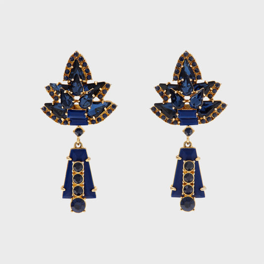 Lapis Lazuli Starburst Earrings