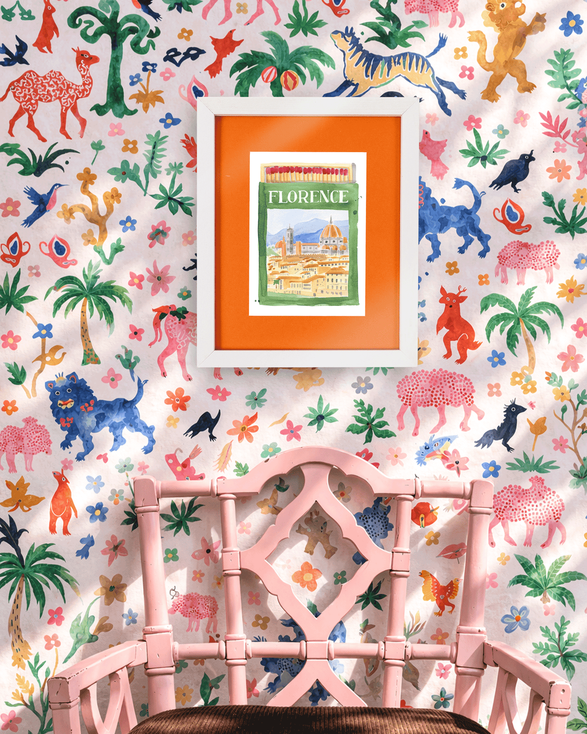 Florence Matchbook Art Print