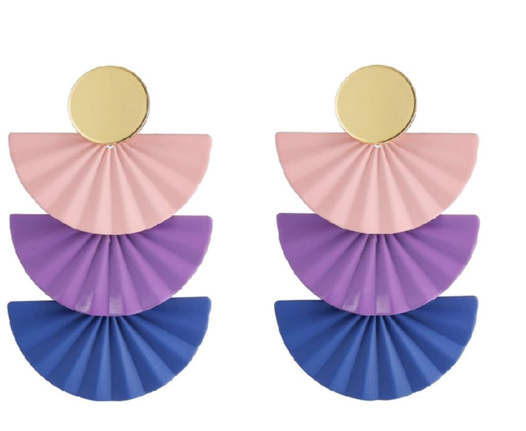 Violet Drop Earrings