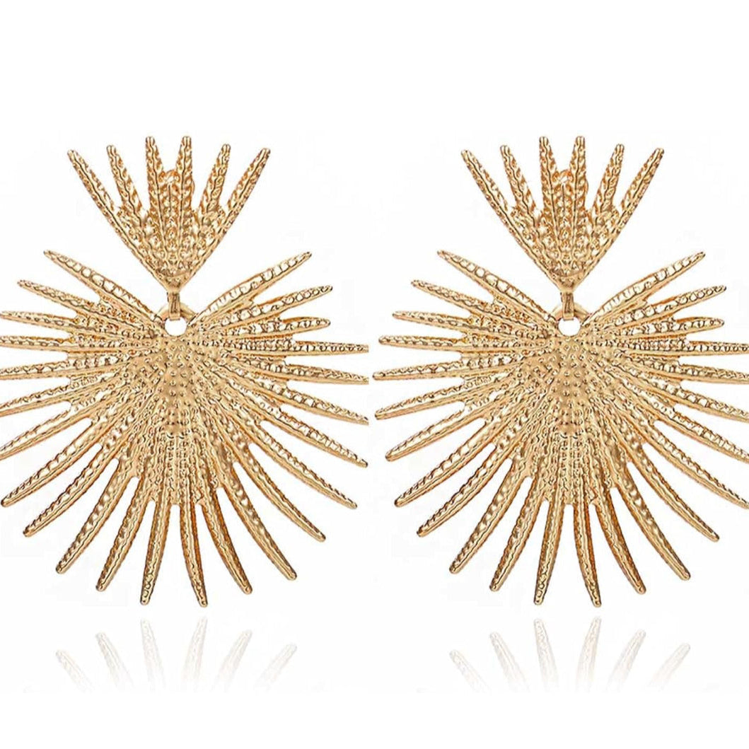 Gold Starburst Earrings