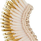 Midi Madeline Earrings in Ivory/Gold