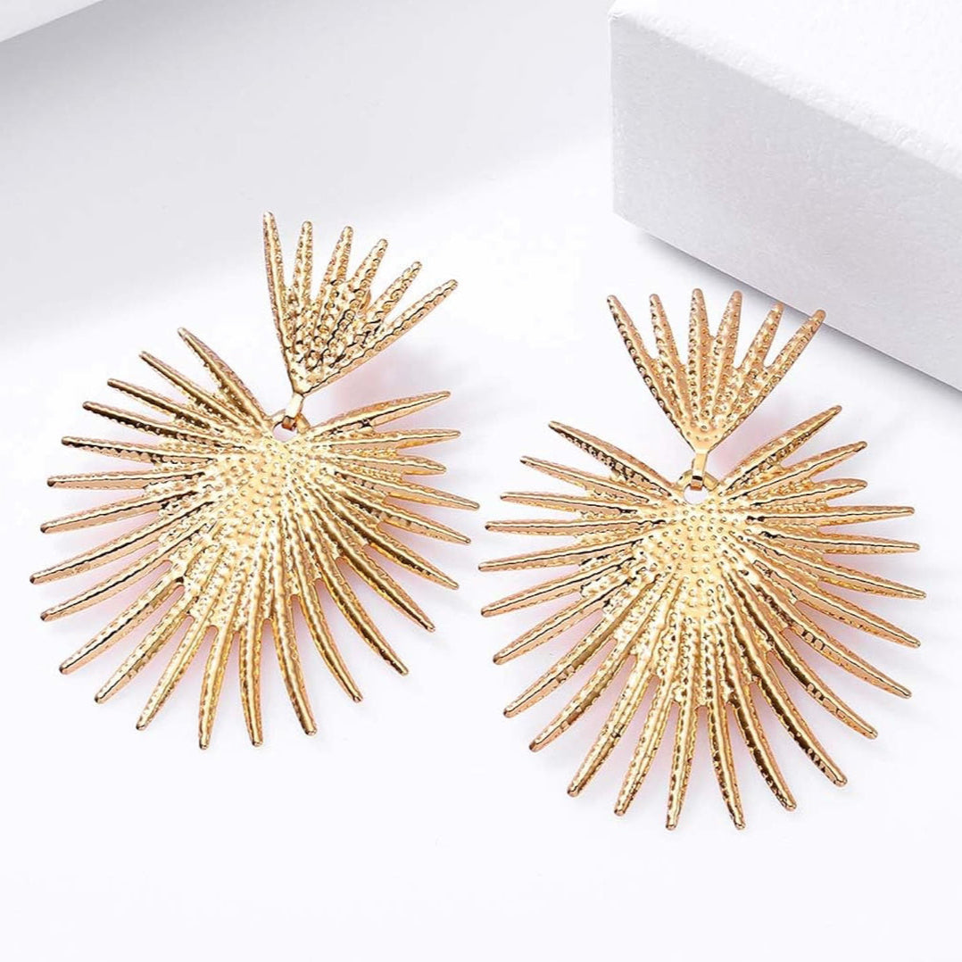 Gold Starburst Earrings