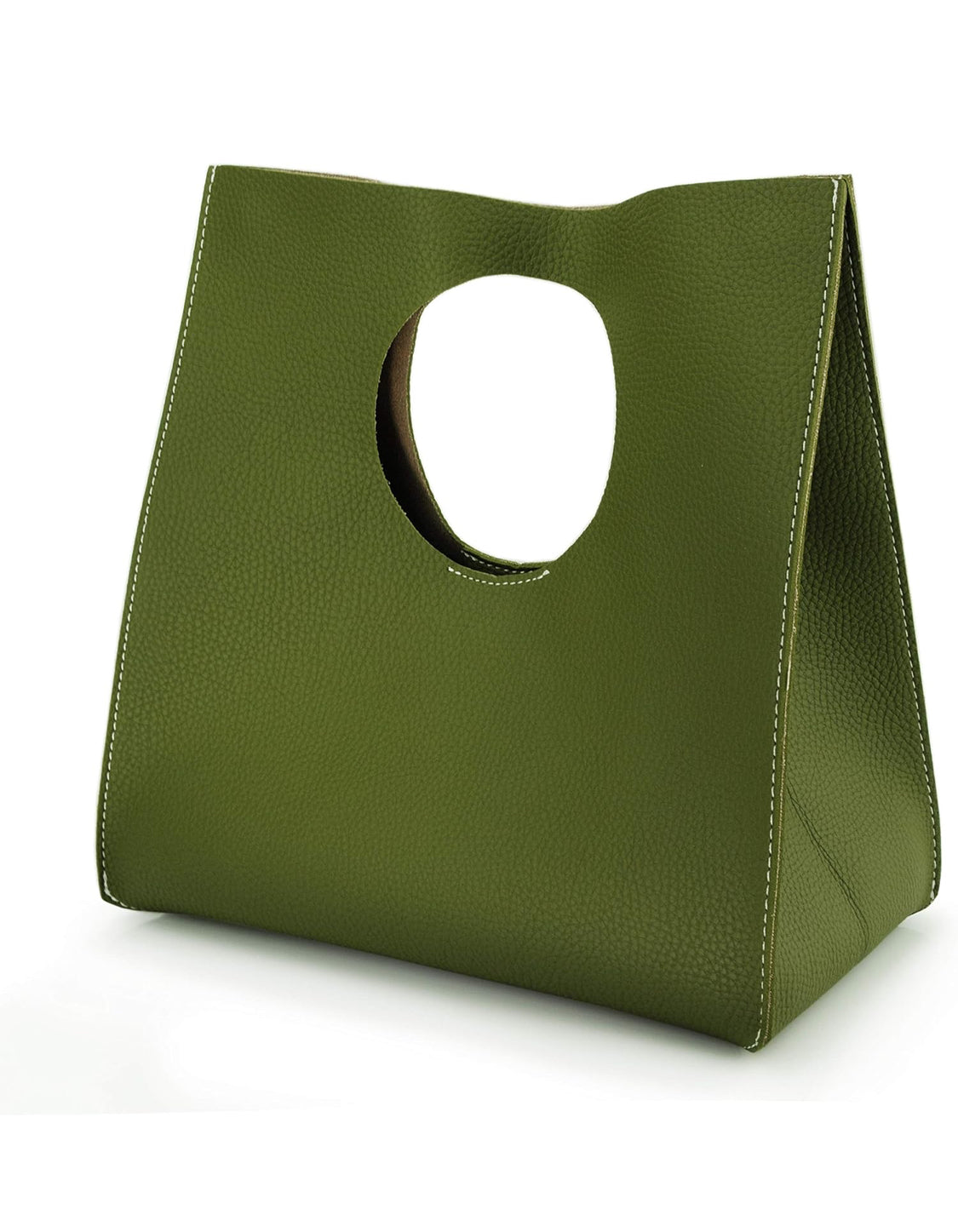 The Agnes Clutch in Olive Green