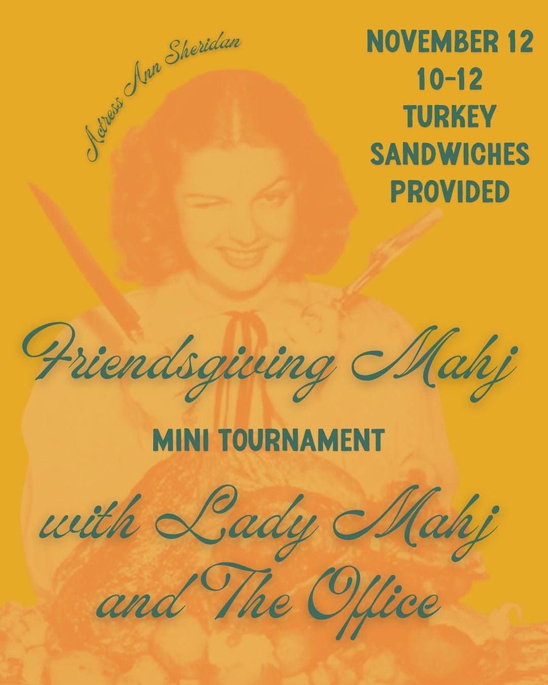 11/12 Friendsgiving Mahj Mini Tournament with Lady Mahj