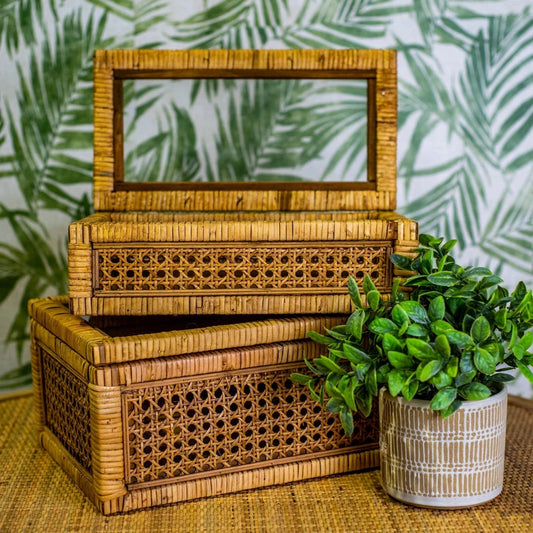 Hayes Rattan Rectangle Box Set