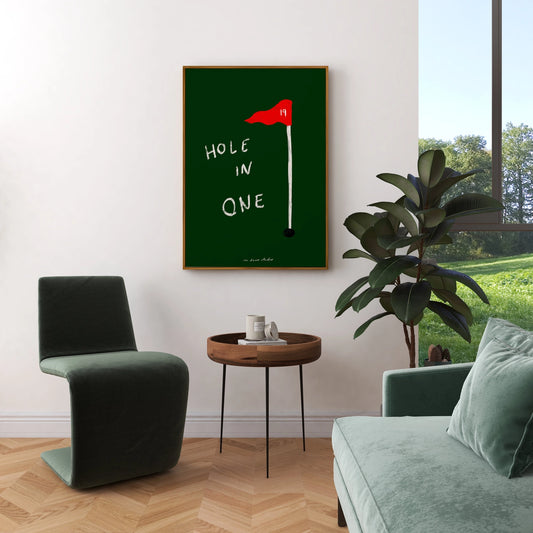 Hole in One Framed Print