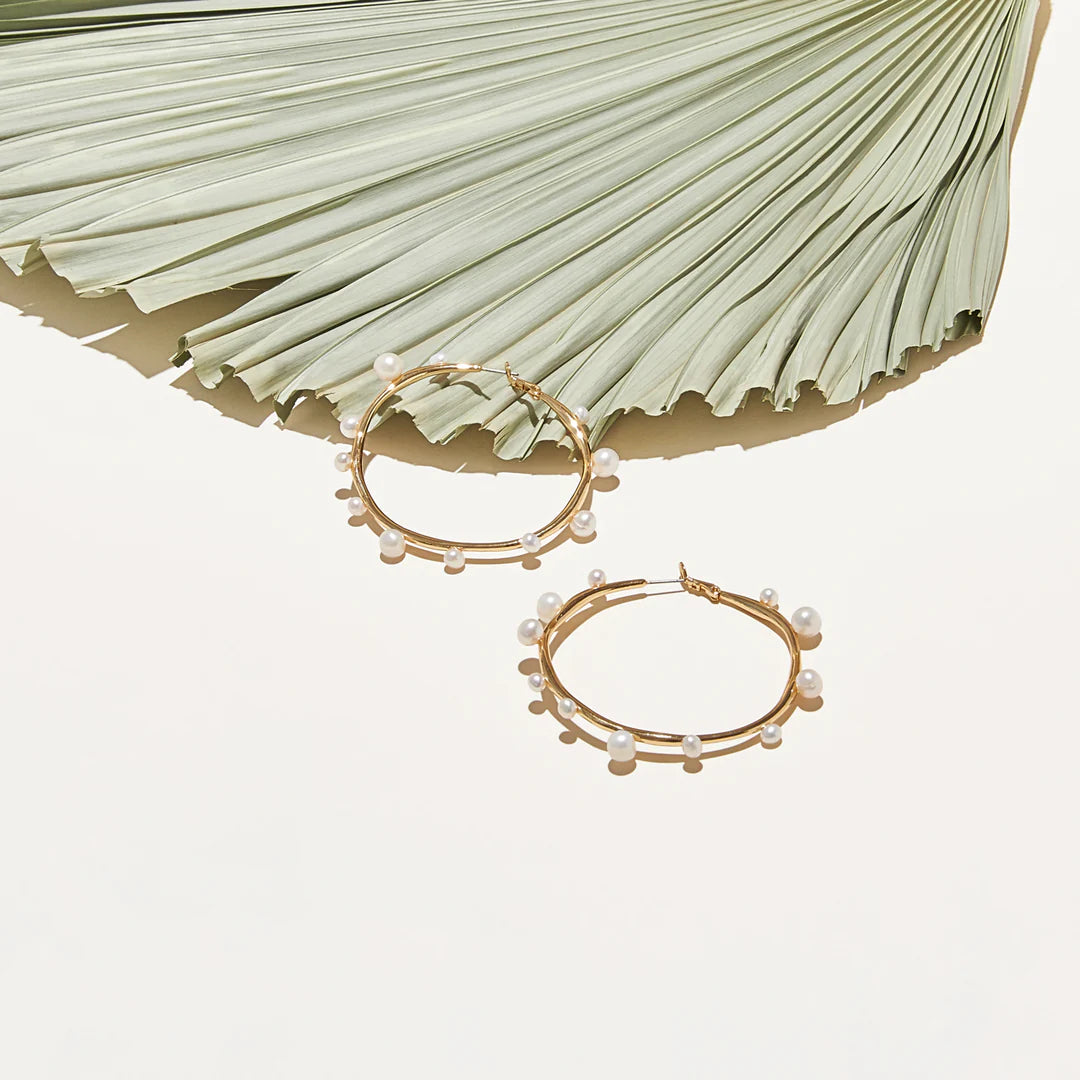 Isla Pearl Hoops