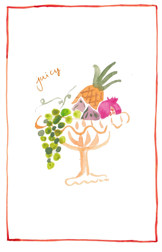 Juicy Fruits Linen Tea Towel