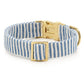 Lake Blue Stripe Summer Collar