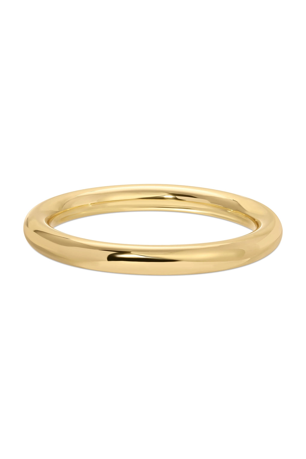 Large Gold Maren Hollow Tube Bangle