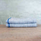 Blue Pin Stripe Linen Napkins